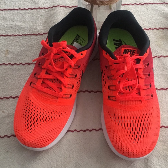 Nike Shoes - Nike Free Run Red/ Orange gradient size 7